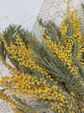 Natural dried flowers Mimosa Stems Yallow Arrangement Decoration Yellow Dried Flower Bouquet FLOWER DELIVERY
