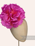 Magenta Ombre Silk 'Lucinda' Extra Large 20cm Rose Millinery Fascinator Flower Hat Mount silk flower