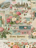 Floral Romance Junk Journal Kit | Vintage Rose Collage Sheets | Romantic Flower Printable Scrapbook Paper | Soft Love Ephemera Pages Love Romance Flower