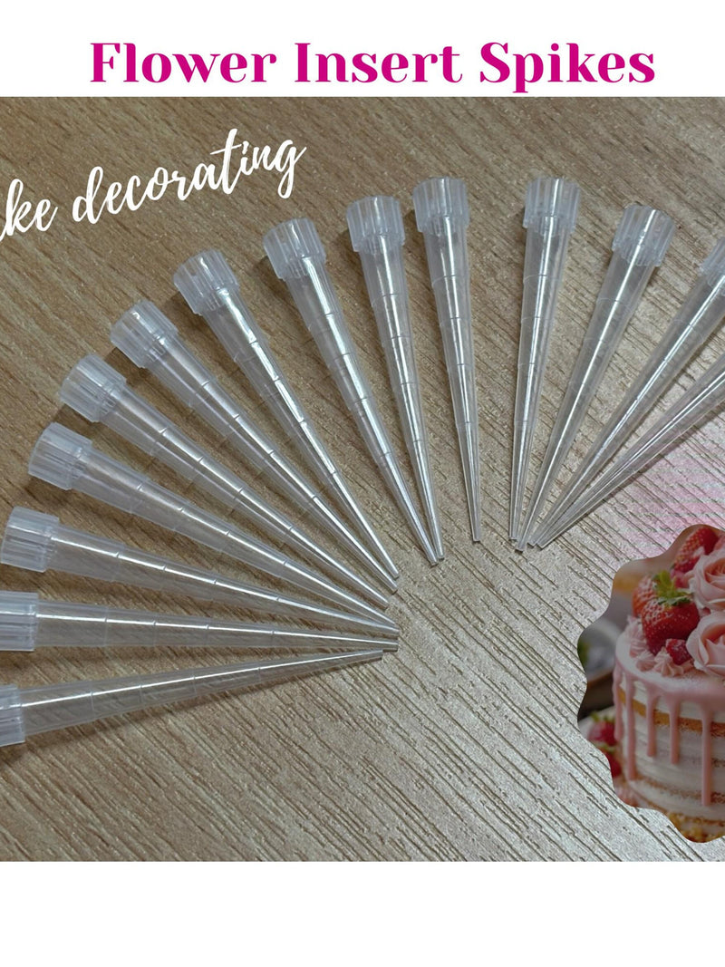 35 Pcs Cake Decorating/Floral ~ Plastic Flower Tubes Spikes ~ Free UK delivery FLOWER DELIVERY