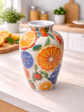 3D Sunlit Citrus Puzzle Vase, DIY Jigsaw Flower Vase, Modern Interlocking House Warming Decoration, 3D Assembly Art, Fun Craft Gifts for Kid house warming flower
