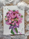 Watercolor Bouquet Painting Ð Custom Wedding Bouquet Art Ð Hand-Painted from Your Photo Bouquet