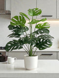 Faux Monstera Tree, Realistic Tropical Palm Leaf, Home Decor faux plants