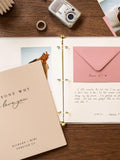 Reasons Why I Love You Scrapbook Binder w/ 20 Pages - Romantic Love Notes Photos Couple Envelopes Keepsake Book, Meaningful Anniversary Gift Love Romance Flower