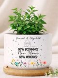 Custom New Home Plant Pot, Housewarming Gift house warming flower