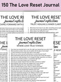 The Love Reset Journal, Printable, Journal, Relationship Reflections, Gratitude, Marriage, Healing, Clarity & Emotional Balance Love Romance Flower