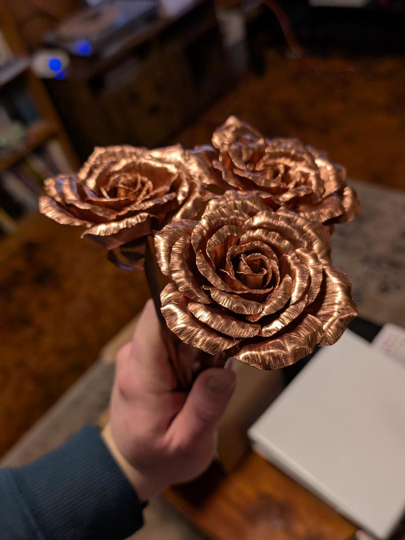 Copper Rose, Forever Rose, Anniversary or Valentine's Day Gift. ANNIVERSARY
