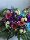Memorial Grave Arrangement,Memorial Flower Arrangement,Artificial Cemetery Flowers,Rememberance,Tribute,Sympathy Grave Decoration,Spray sympathy flower