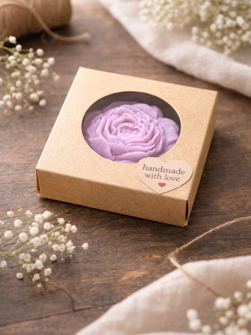 Handmade Peony  Candle | Soy Wax Candle | Scented or Unscented | Return Gift | Wedding | Baptism house warming flower