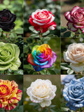 Rosa Mista Esotica Ð 90 Semi (9 Tipi) Ð Fiori Perenni Rari, Alta Qualitˆ, Non-GMO, Ideale per Giardino Vario e Decorativo flower seeds