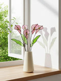 Stained Glass Calla Lily Flower | Handmade Glass Flower Stem | Botanical Home Decor | Unique Gift for Her sympathy flower