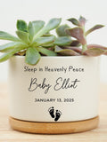 Baby Memorial Flower Pot, Personalized Infant Loss Planter, Baby Remembrance Gift, Sympathy Keepsake Pot sympathy flower