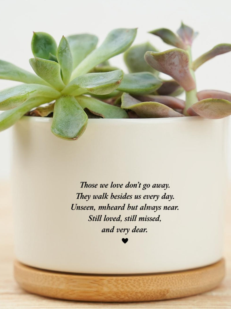 Memorial Flower Pot, Remembrance Planter Gift, Sympathy Keepsake Pot, In Loving Memory Planter sympathy flower