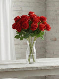 Real Touch Red Roses, Long Stem Silk Flowers, Farmhouse Decor silk flower
