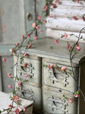 Quince Blooms Garland | 6' | pink floral home decor Faux Greenery | Trailing Vine Decor | Hanging Greenery | Rustic Farmhouse Greenery faux plants