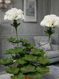White Paper Geranium Paper Plant Sculpture Gardener Gift Mom Gift Winter Garden Paper Anniversary Gift ANNIVERSARY