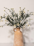White Mini Daisy Wildflower Stem, 28Ó Faux Cream Floral Spray faux plants