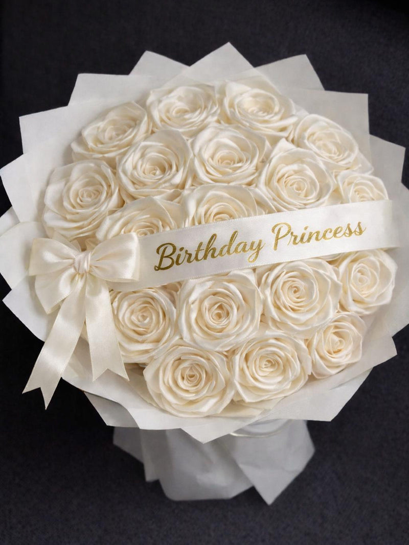 Personalized Eternal Rose Bouquet With Custom Message Forever flowers Birthday Gift Mother's Day gift first year Anniversary Gift FLOWER DELIVERY