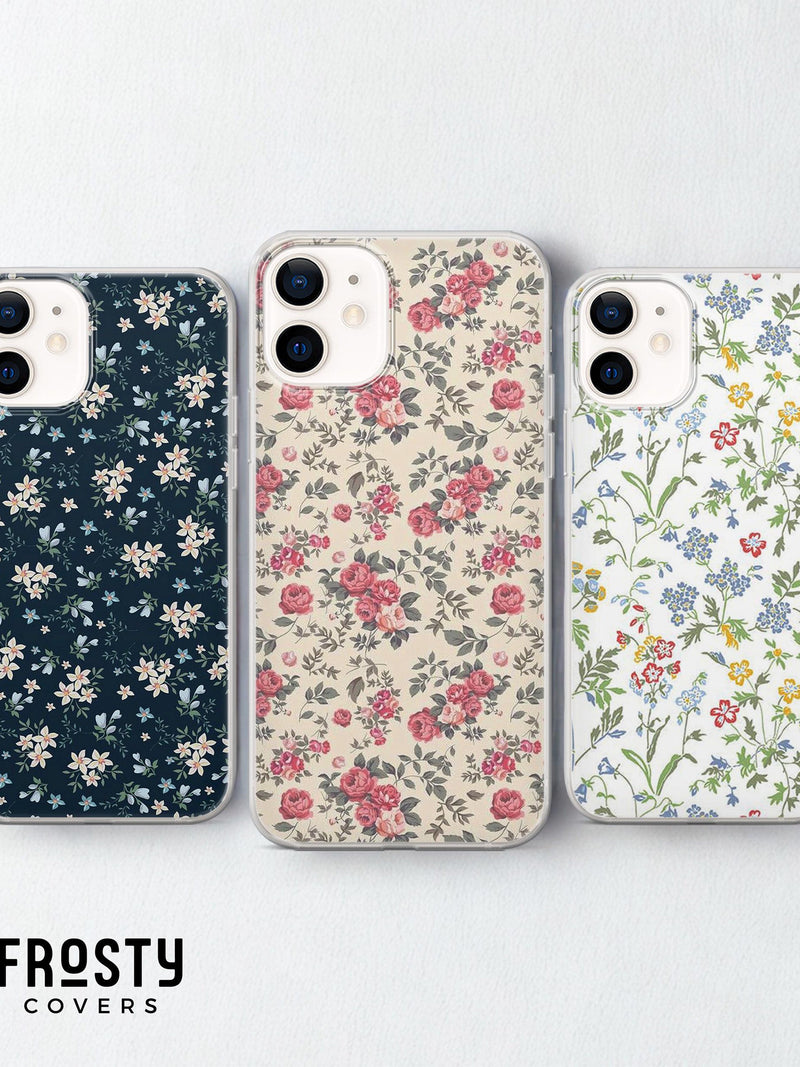 Spring Flower Phone Case Cute Floral Cover for iPhone 17 Pro Max, 16e, 15, 14, 13 & Samsung S26 Ultra, S25 FE, A57, A56, Pixel 10, 9A FLOWER DELIVERY