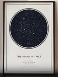 Personalised Star Map Print, Night We Met Gift, Custom Night Sky Print, Star Map Poster, Anniversary Gift, Wedding Gift, Constellation Print ANNIVERSARY