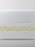 Sympathy Flowers Letterpress Greeting Card sympathy flower