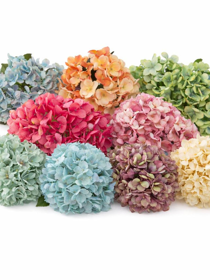 Artificial Silk Hydrangea Flower | DIY Arrangement | Faux Floral Decor for Home, Wedding & Christmas Decor silk flower