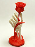 3D Printed Skeleton Hand Holding Rose Ð Gothic Romance Statue Love Romance Flower