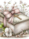 Sympathy Candle Cross Floral Clipart Bundle PNG - 11 Christian Funeral Condolence Designs for Cards and Invitations sympathy flower