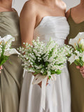 Lily of the Valley Wedding Bouquet: Rustic Bridal Bouquets, Artificial Flower, Corsage, Boutonniere, Wedding Accessories, Wedding Decor wedding flower