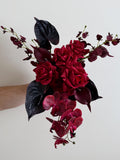 Trending Wedding Bouquets, Cabernet wedding bouquets, Burgundy and Red Bridal Bouquet, Artificial bouquet for wedding, Burgundy Bouquets Bouquet