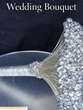 Luxury Silver Crystal Bridal Keepsake Bouquet Ð Handmade Beaded Wedding Bouquet - Bouquet