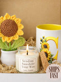 Sending Sunshine Gift Box, Sympathy Gift, Get well gift, Encouragement Care Package, MotherÕs Day Gift, thinking of you sunflower gift set sympathy flower
