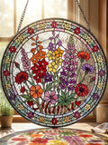 Personalized Mama Garden Suncatcher Ð Birth Flower Stained Glass Window Hanging Ð MotherÕs Day Gift birthday flower