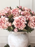 Blush Pink Peony Stem with Bud Ð Elegant High-Quality Artificial Flower for Wedding Bouquets, Events, Centerpieces & Home Decor silk flower