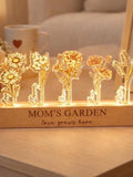 Grandma's Garden Birth Flower Night Light, Custom Acrylic Night Light with Kids Names, Mother's Day Gift, Family Birth Flower Gifts birthday flower