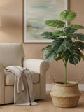 Faux Monstera Plant | Artificial Tropical Tree | Large Fake Houseplant Decor faux plants