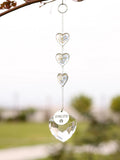 Engrave Name Pet Memorial Crystal Suncatcher, Forget Me Not Pressed Flowers, Pet Remembrance Gift sympathy flower