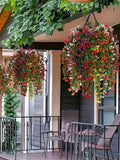 2pcs Hanging Artificial Flowers Plants -Outdoors Spring Summer Decoration, Faux Hanging Flowers Garden Porch Window Home Decor, fake flowers silk flower