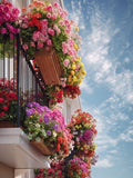 Balcony Hanging Basket Flower Seeds Mix (100+ Seeds) Ð Annuals & Perennials flower seeds