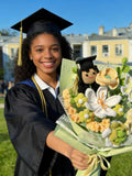 Crochet Graduation Flower Bouquet: Handmade Keepsake Gift Bouquet