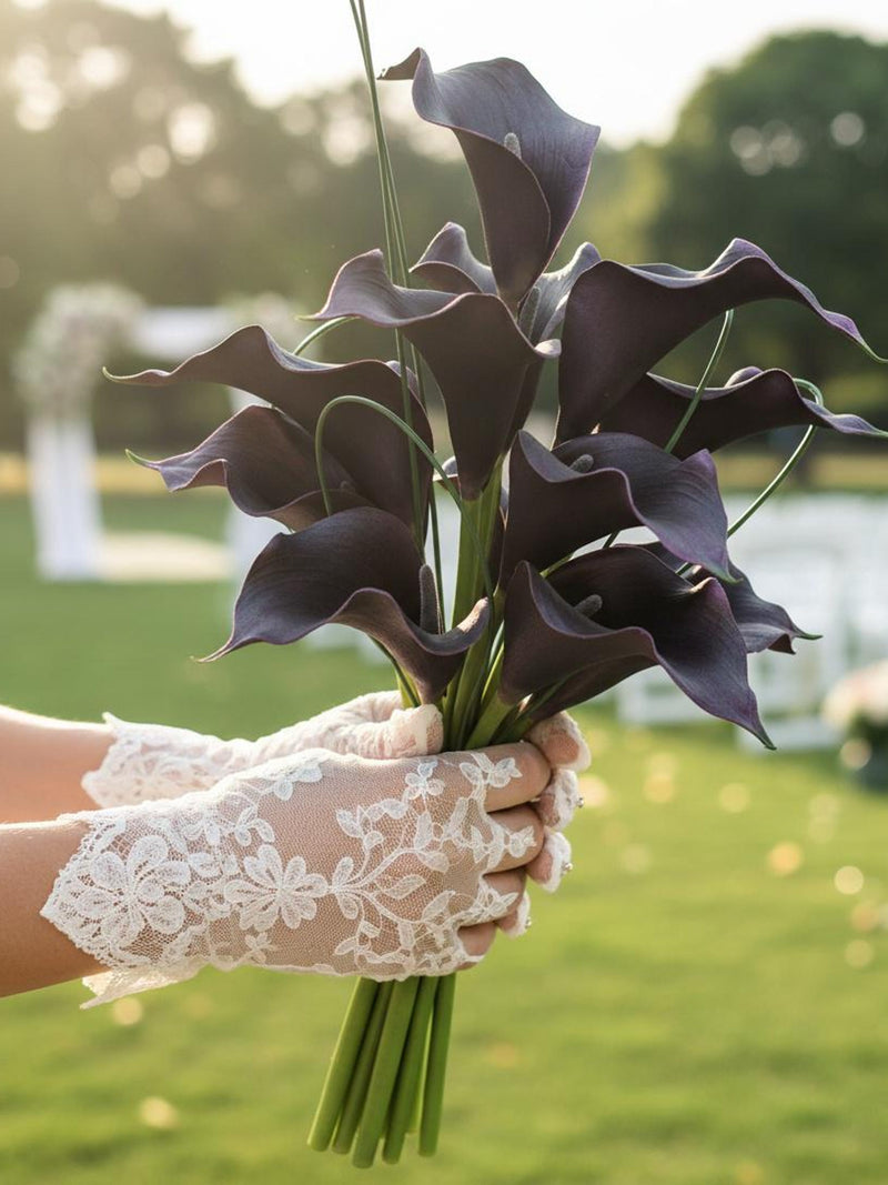 Handcrafted Calla Lily Bridal Bouquet, Real Touch Artificial Wedding Arrangement, Elegant Silk Ceremony Flowers Keepsake wedding flower