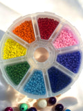 Authentic Miyuki Seed Beads 8/0 Rainbow Starter Kit Ð 8 Colours, 10g Each, seeds bulk