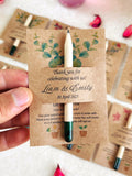 Personalized Mini Seed Pencils for Weddings. Custom Plantable Pencils Eco Friendly Thank You Gifts. seeds bulk