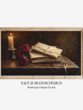 Valentine's Day Frame TV Art,  Antique Love Letters Oil Painting TV Screensaver, Romantic Neutral Vintage Moody Romance for Samsung Frame TV Love Romance Flower