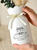 Personalized New Home Flower Vase,First Home Vase,Housewarming Gift For Couple,Moving In Gift,Best Friend Vase,New Home Owners Gift Vase house warming flower