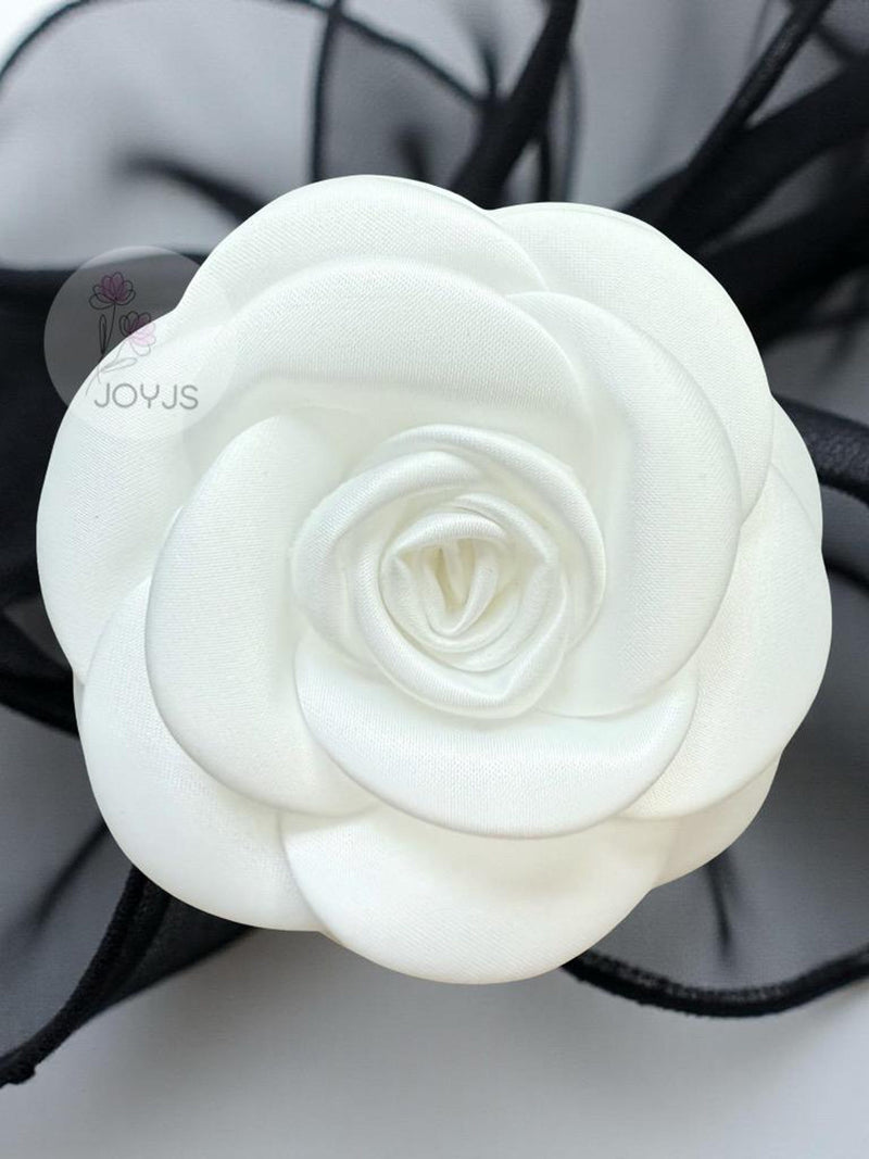 Classic Matte Satin Camellia Flower Brooch, Elegant Flower Brooch, Unisex Flower Brooch, Bag Charm, Gift for Her silk flower