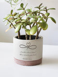 Memorial Gift for Mom | Personalized Engraved Planter with Quote & Name | Sympathy Keepsake for Loss of Mother or Grandma sympathy flower
