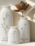 Personalized Ceramic Vase Wedding Gift Idea Anniversary Present Customized Wildflower Design Flower Vessel Modern Minimalist Home Decoration FLOWER DELIVERY