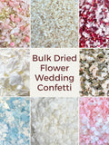 Bulk Dried Flower Wedding Confetti - Biodegradable Confetti - Dried Flower Confetti - Real Natural Confetti - Wedding Table and Aisle Decor wedding flower