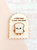 A Little Toast to Your New Home Ð Cute Housewarming Fridge Magnet house warming flower